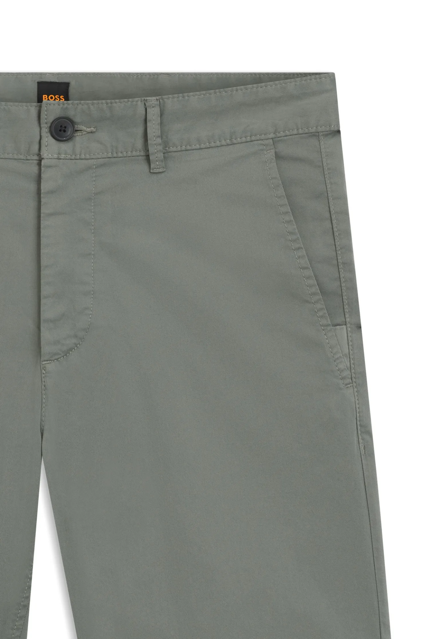 Slim-fit shorts in stretch-cotton twill