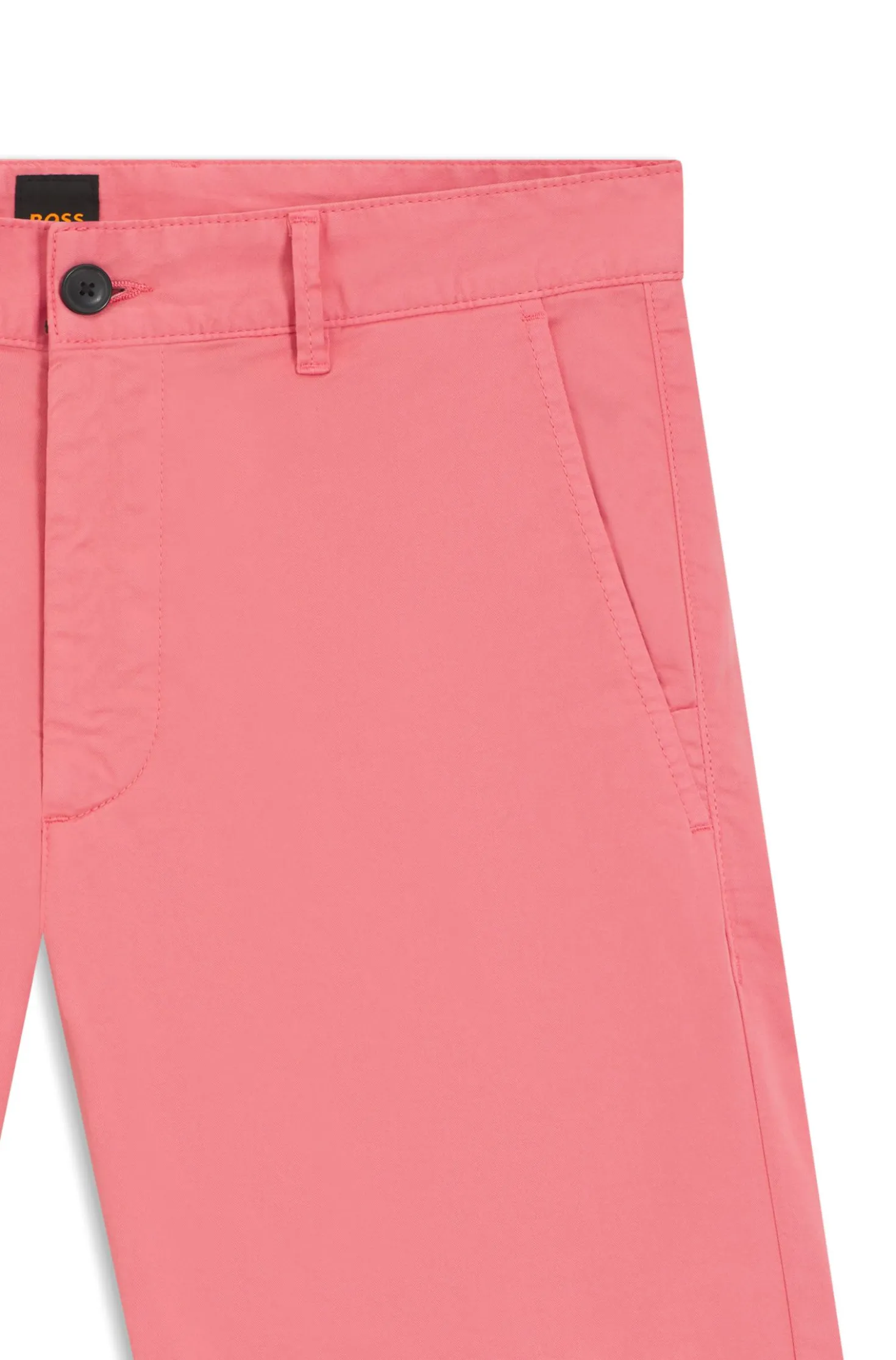 Slim-fit shorts in stretch-cotton twill