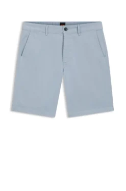 Slim-fit shorts in stretch-cotton twill