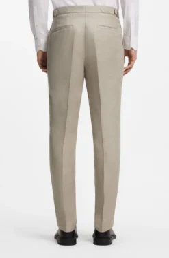 Slim-fit suit in linen twill