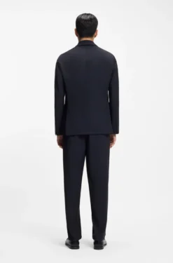 Slim-fit suit jacket in washable performance-stretch fabric