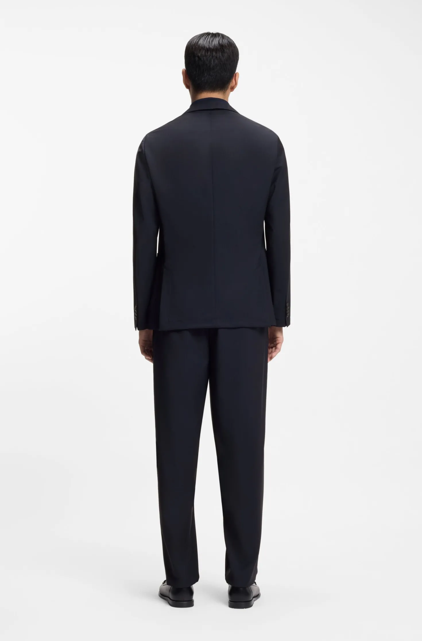 Slim-fit suit jacket in washable performance-stretch fabric