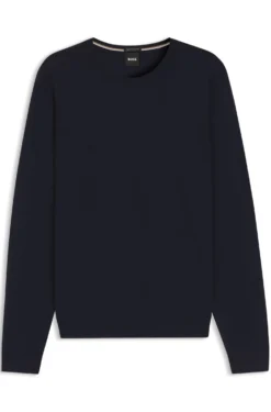 Slim-fit sweater in merino wool