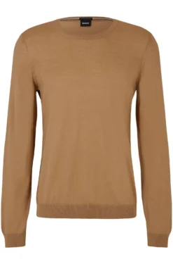 Slim-fit sweater in merino wool