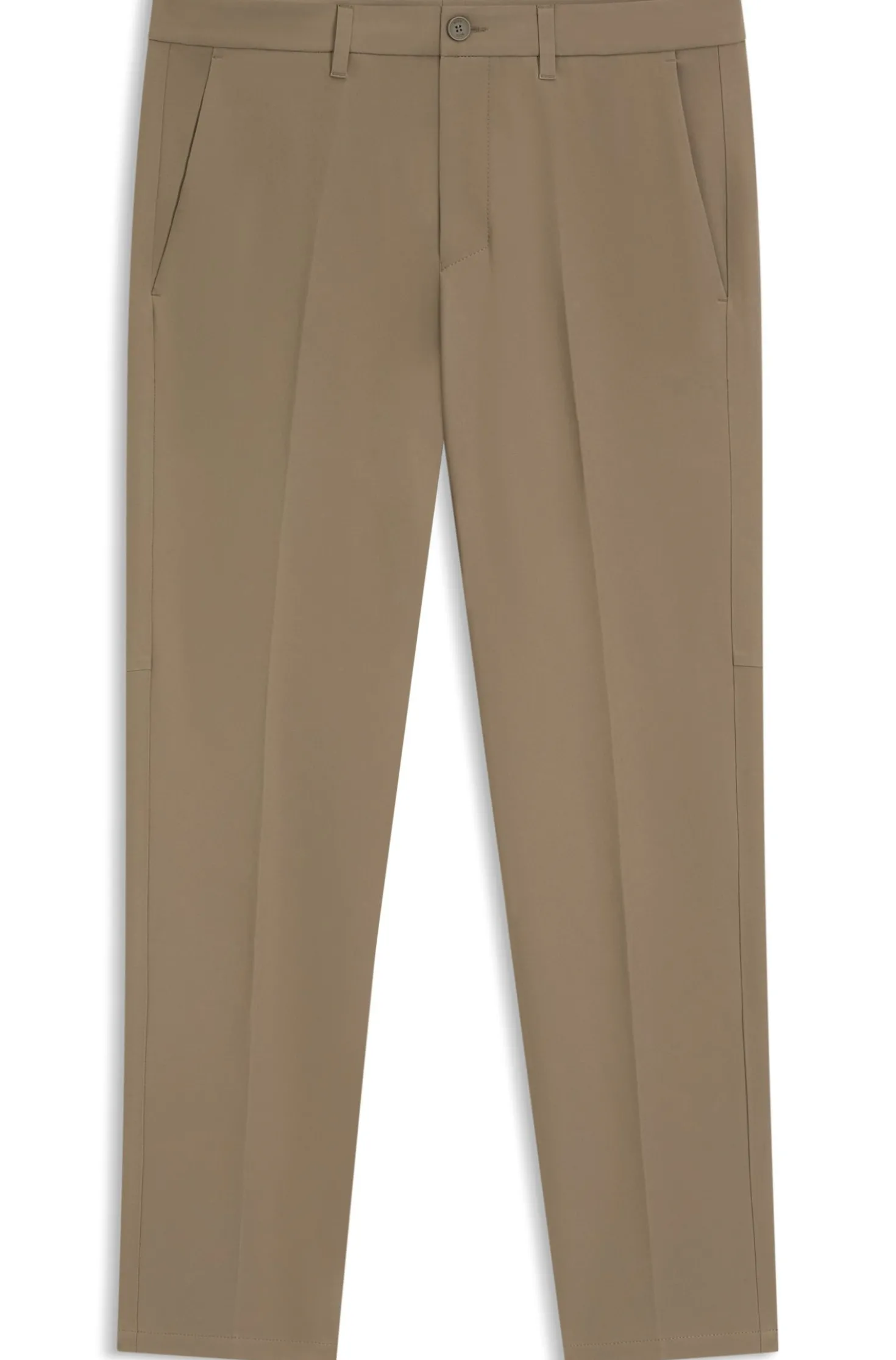 Slim-fit technical trousers with four-way stretch