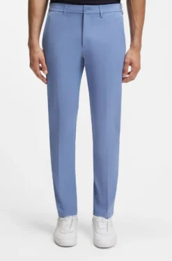 Slim-fit technical trousers with four-way stretch