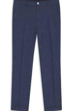 Slim-fit trousers in a linen blend
