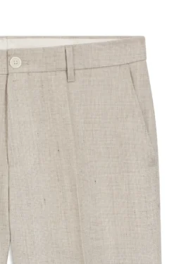 Slim-fit trousers in a linen blend