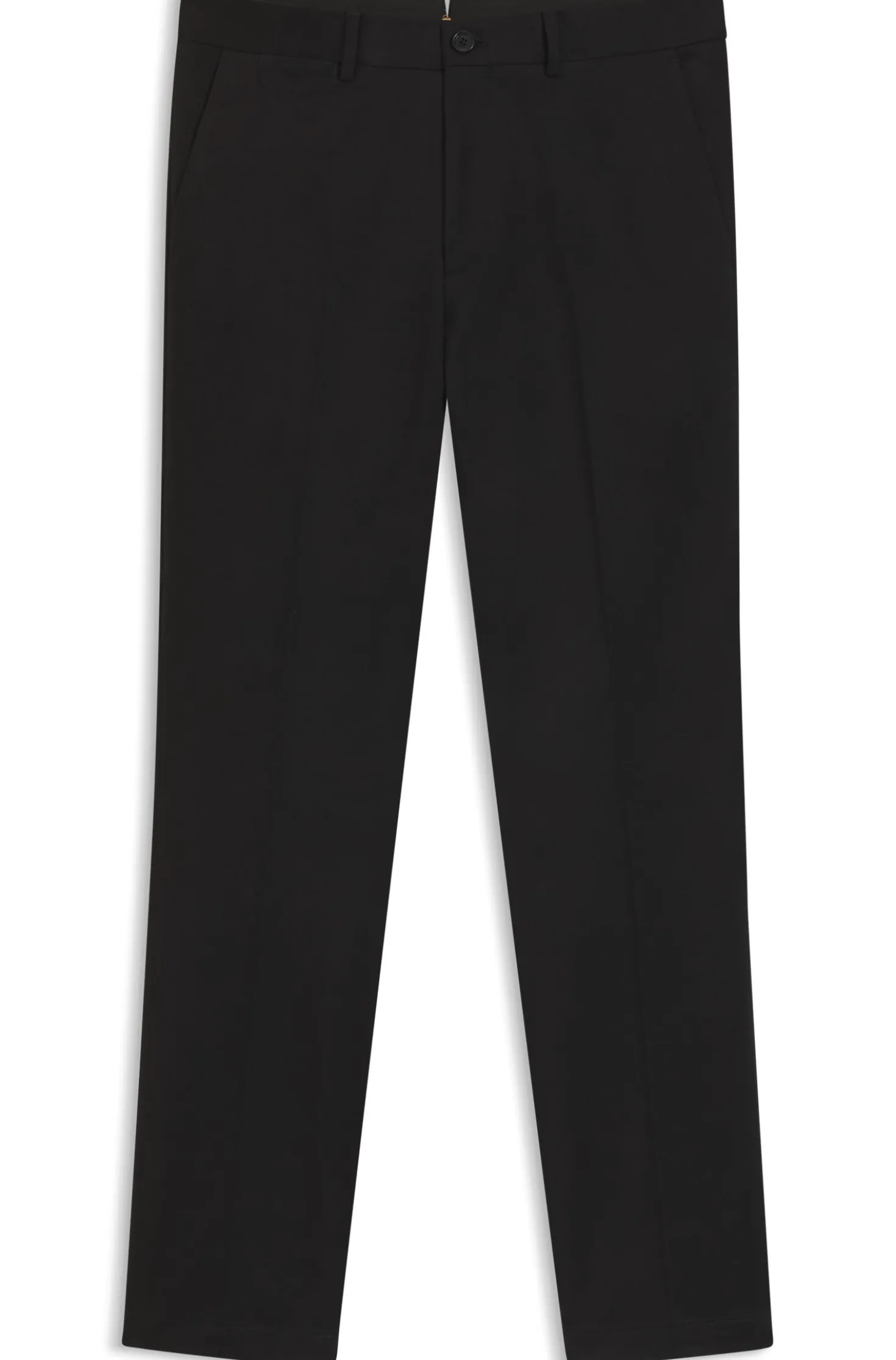Slim-fit trousers in cotton, cashmere and stretch