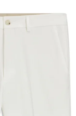 Slim-fit trousers in cotton, cashmere and stretch