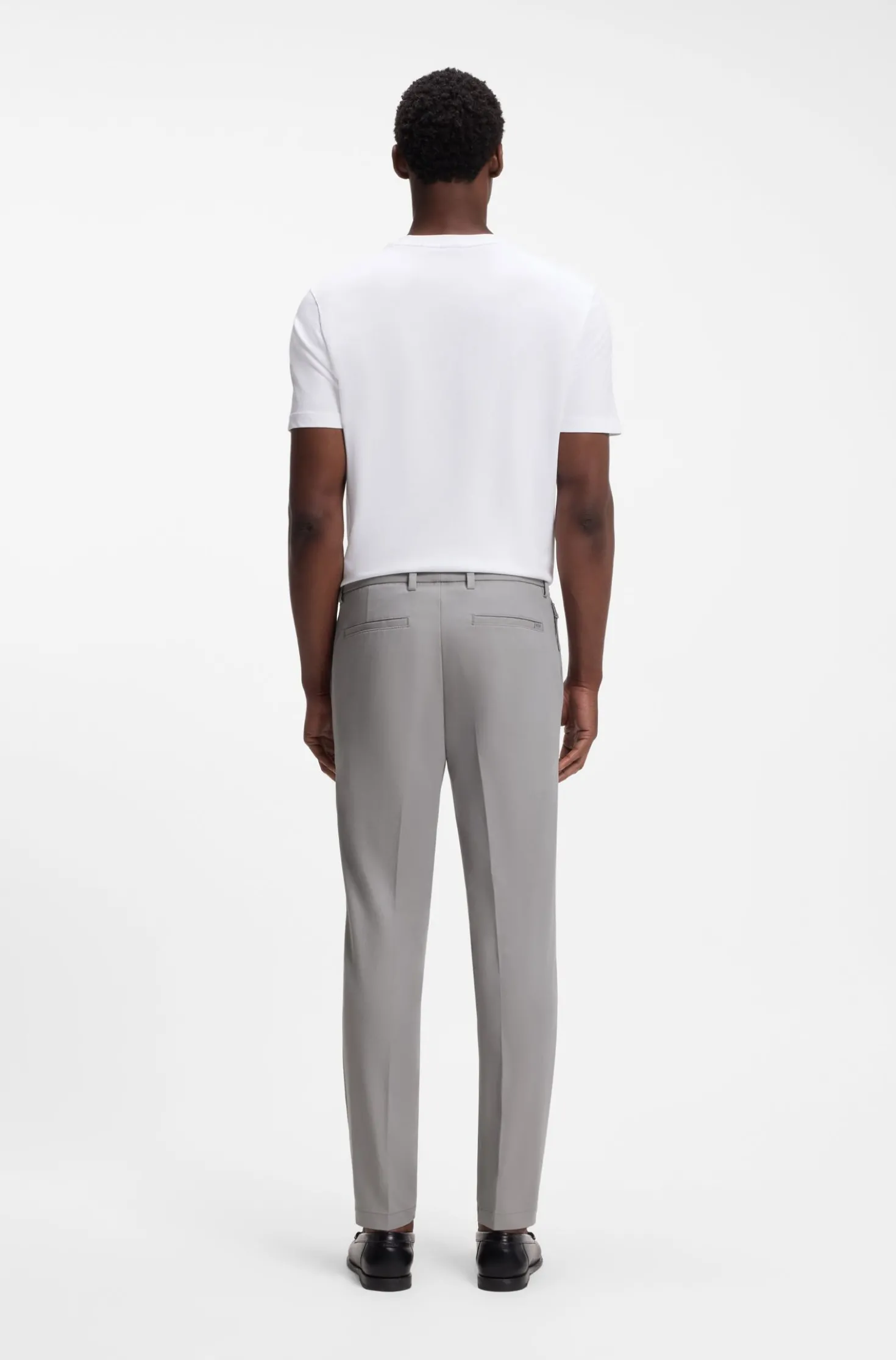 Slim-fit trousers in four-way stretch fabric