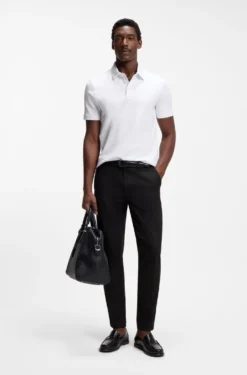 Slim-fit trousers in four-way stretch fabric