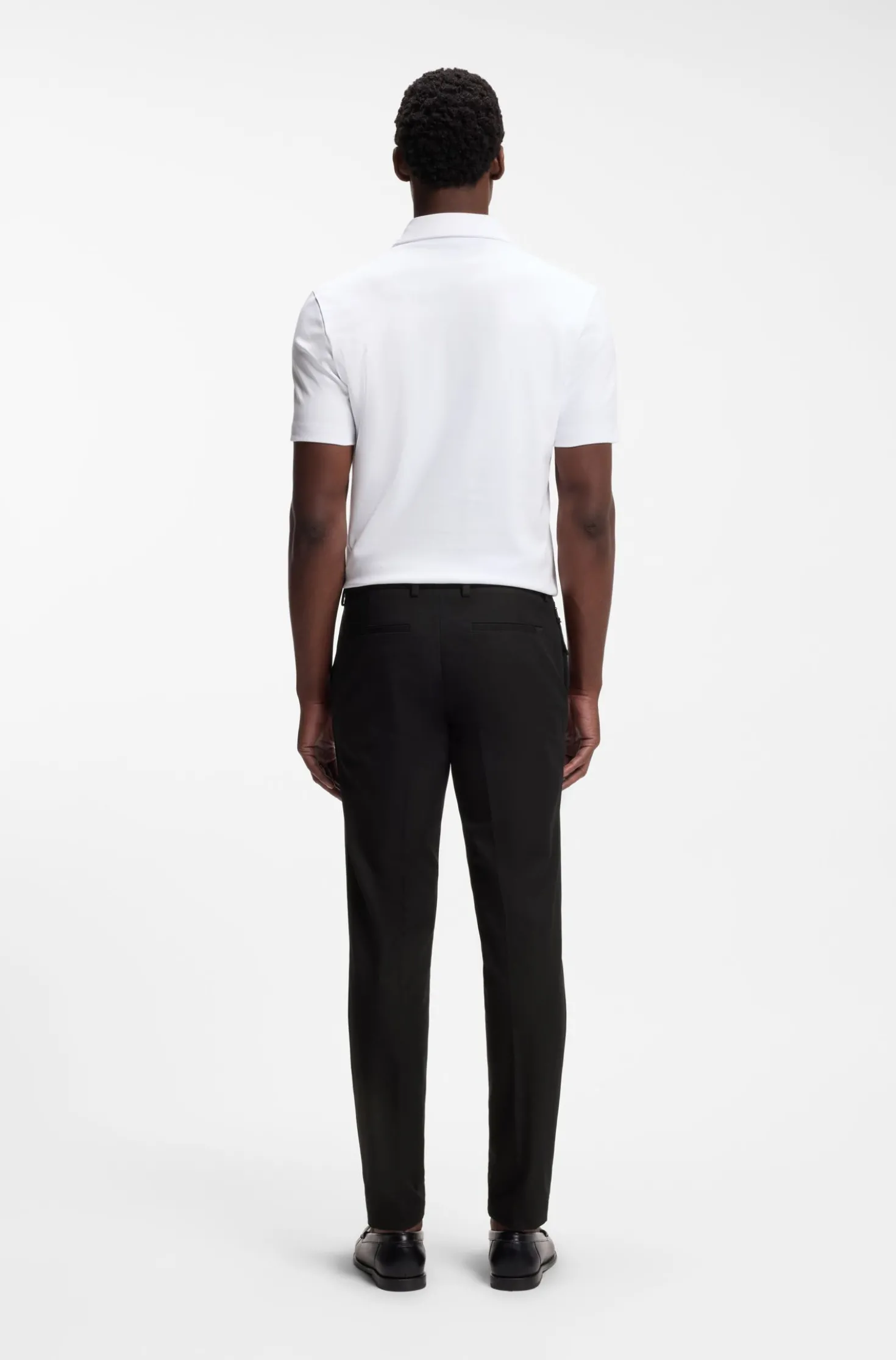 Slim-fit trousers in four-way stretch fabric