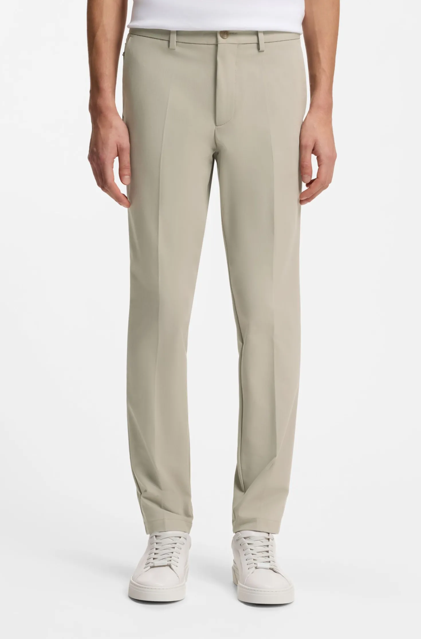 Slim-fit trousers in four-way stretch fabric