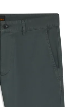 Slim-fit trousers in overdyed stretch satin