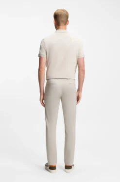 Slim-fit trousers in overdyed stretch satin
