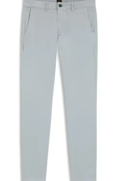 Slim-fit trousers in overdyed stretch satin