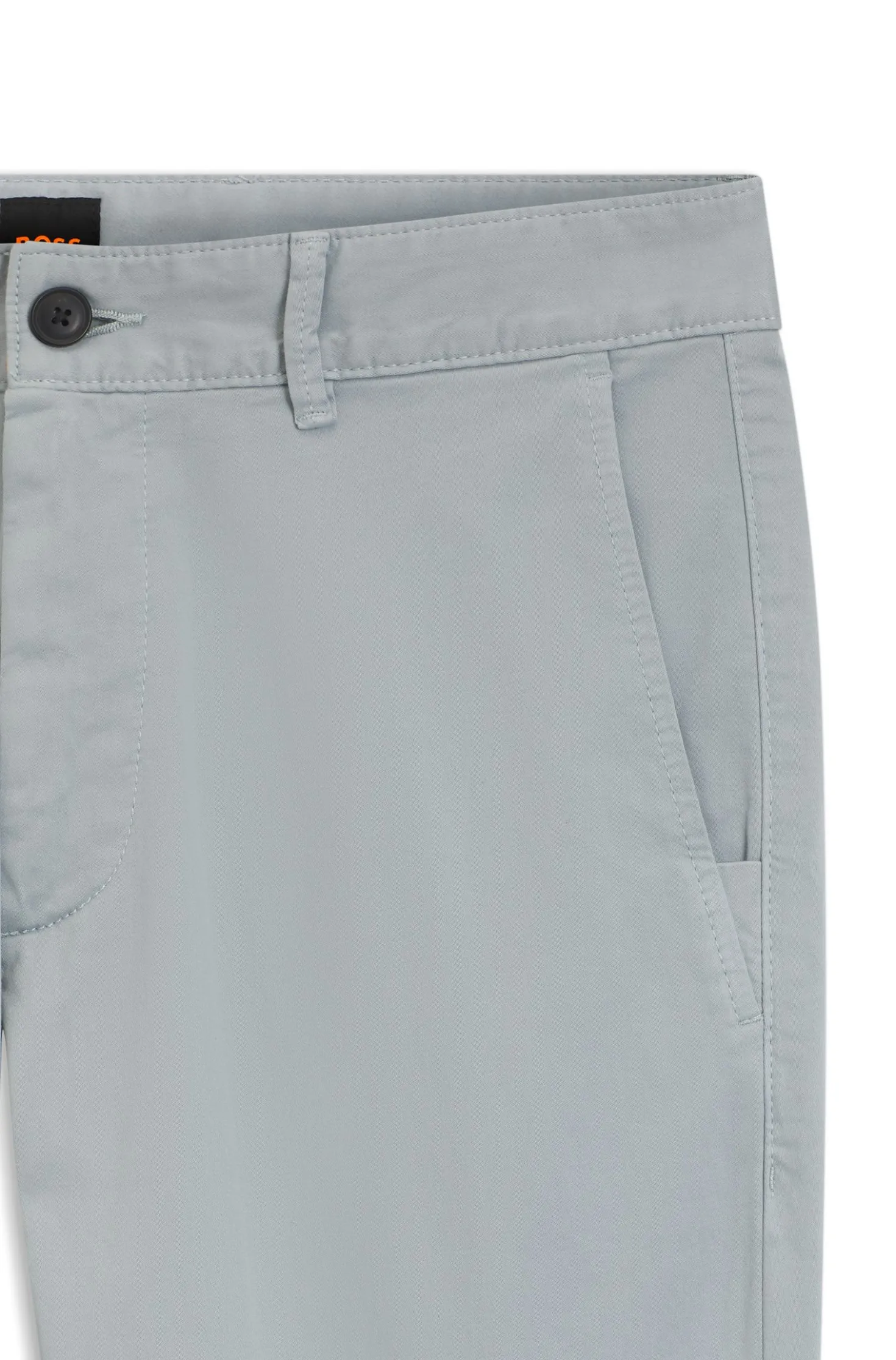 Slim-fit trousers in overdyed stretch satin