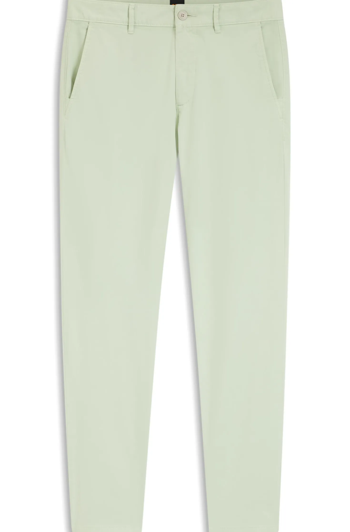 Slim-fit trousers in overdyed stretch satin