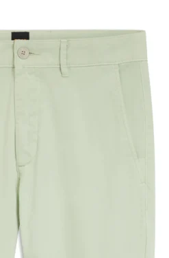 Slim-fit trousers in overdyed stretch satin