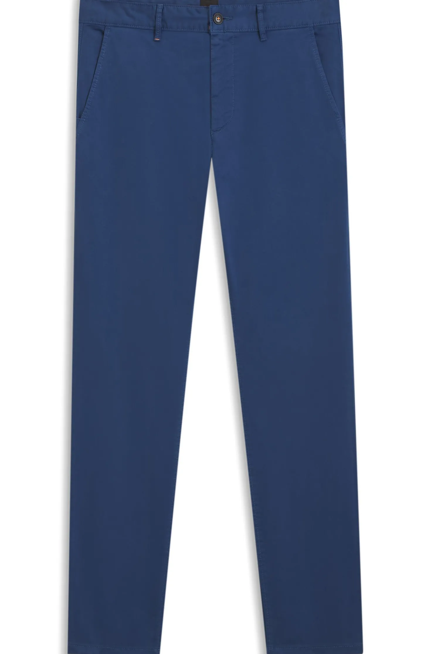 Slim-fit trousers in overdyed stretch satin