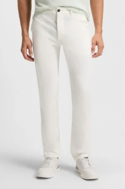 Slim-fit trousers in overdyed stretch satin