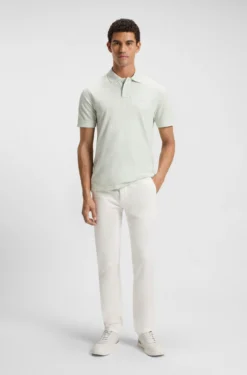 Slim-fit trousers in overdyed stretch satin