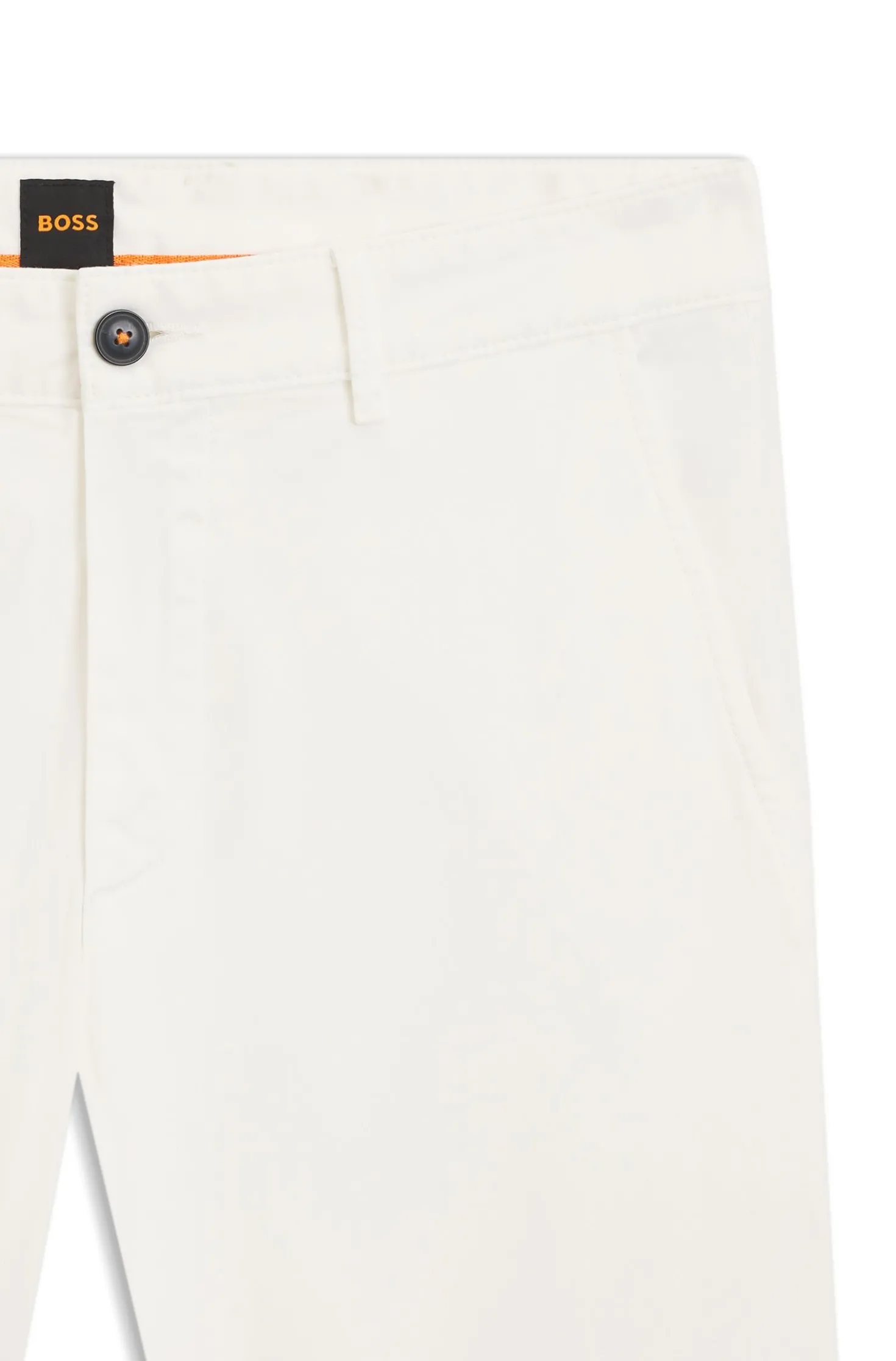 Slim-fit trousers in overdyed stretch satin