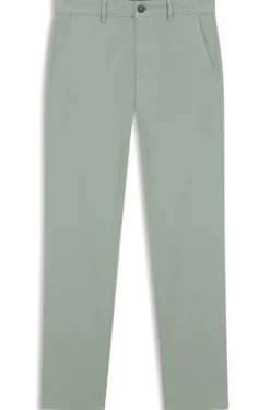 Slim-fit trousers in overdyed stretch satin