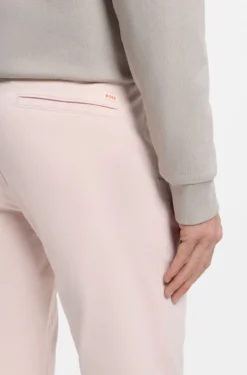 Slim-fit trousers in overdyed stretch satin