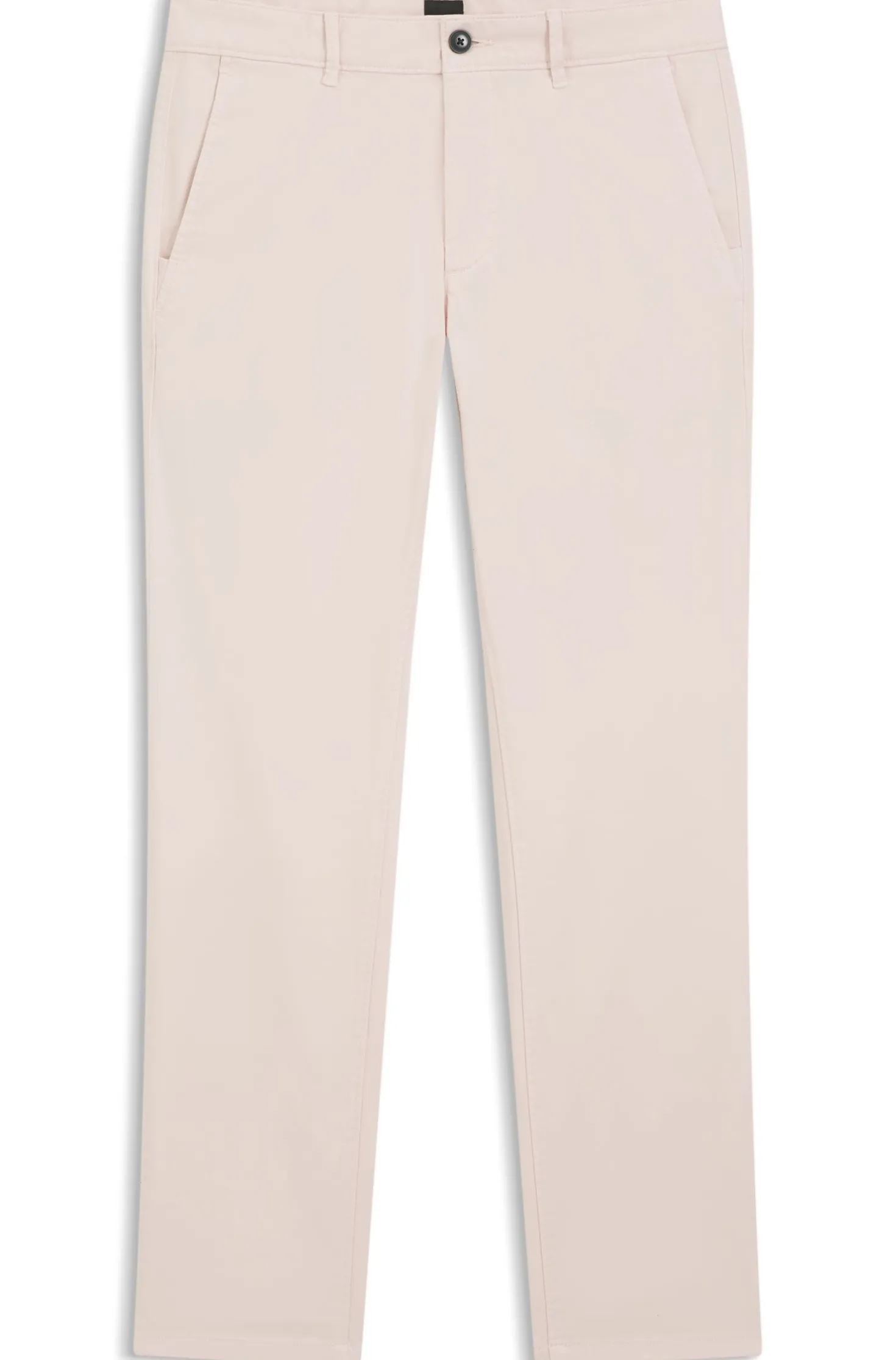 Slim-fit trousers in overdyed stretch satin