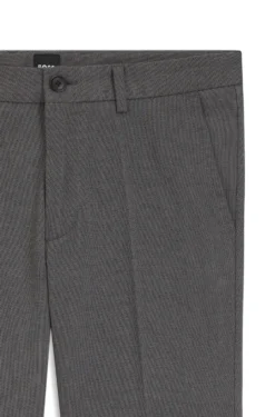 Slim-fit trousers in stretch-cotton dobby