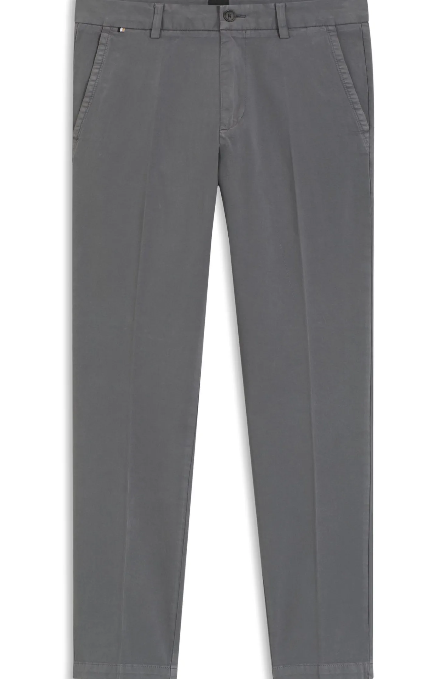 Slim-fit trousers in stretch-cotton gabardine