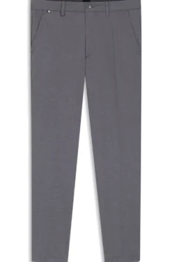 Slim-fit trousers in stretch-cotton dobby