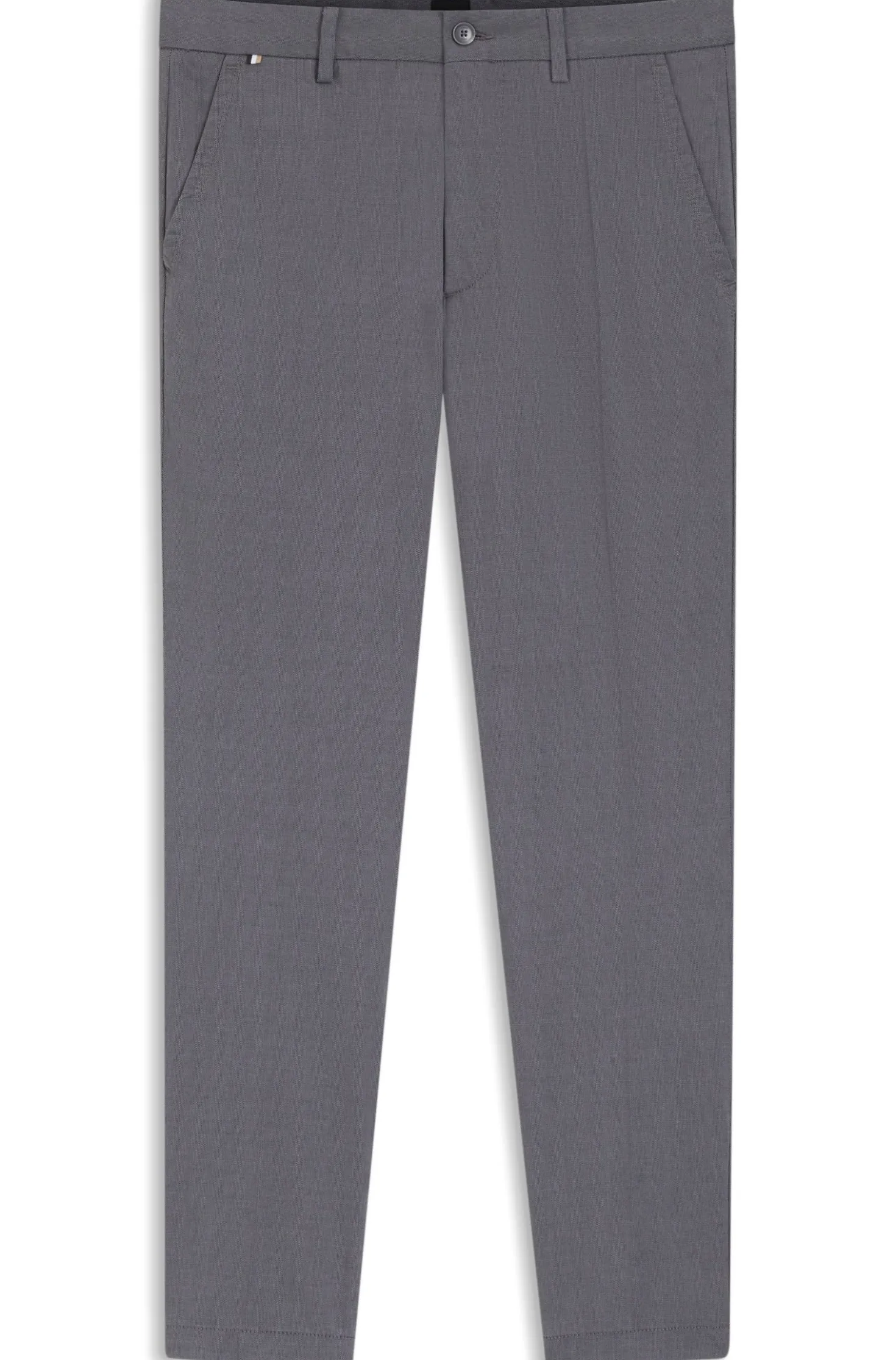 Slim-fit trousers in stretch-cotton dobby