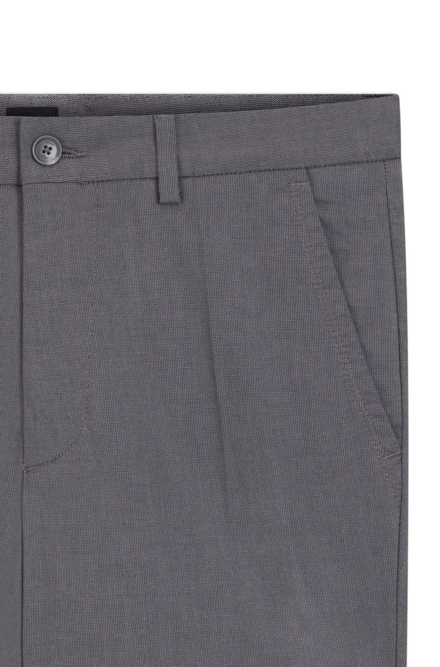 Slim-fit trousers in stretch-cotton dobby