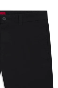 Slim-fit trousers in stretch-cotton gabardine