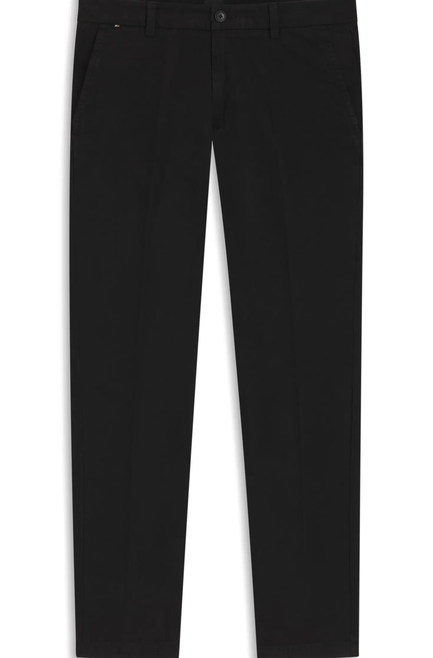 Slim-fit trousers in stretch-cotton gabardine