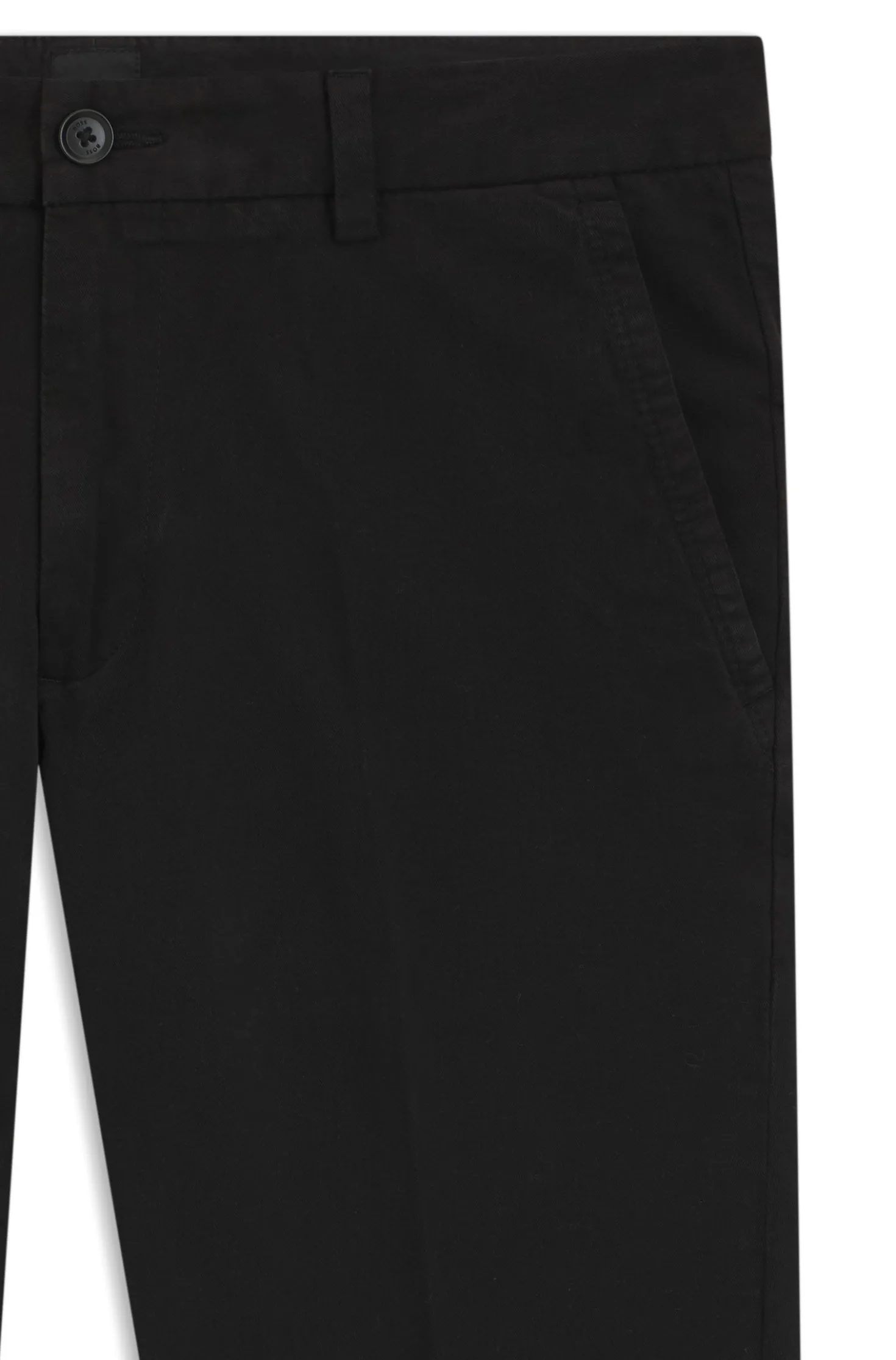 Slim-fit trousers in stretch-cotton gabardine