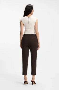 Slim-fit trousers in stretch jersey