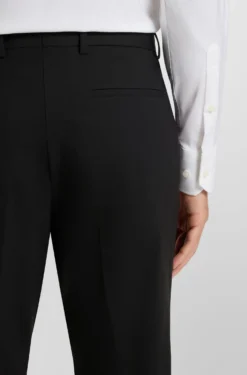 Slim-fit trousers in stretch wool