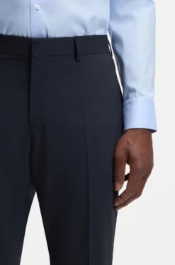 Slim-fit trousers in stretch wool