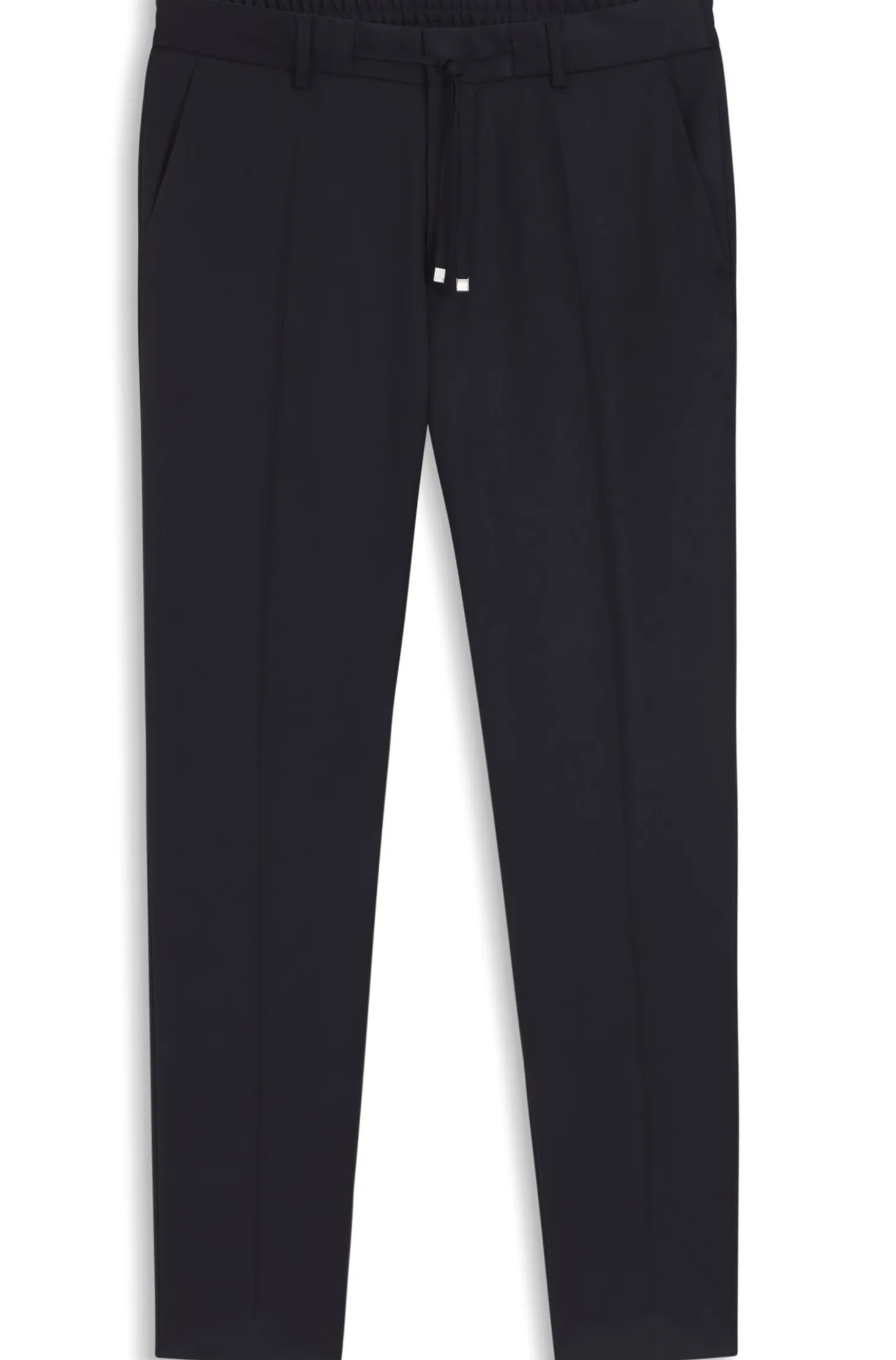 Slim-fit trousers in virgin-wool serge