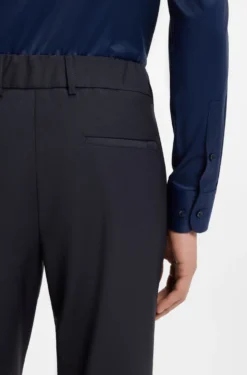 Slim-fit trousers in washable performance-stretch fabric