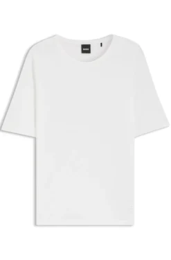 Slim-fit T-shirt in cotton, modal and silk