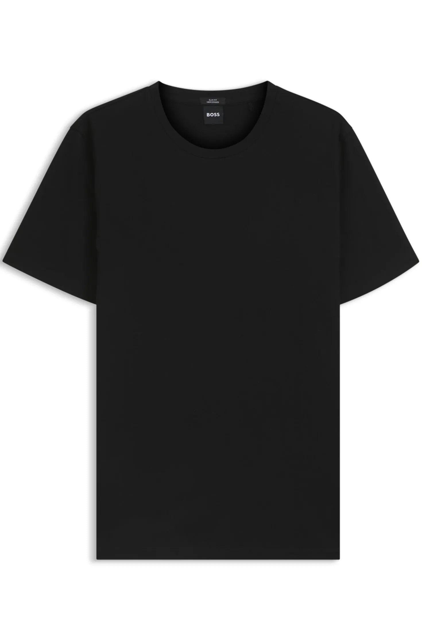 Slim-fit T-shirt in mercerised cotton