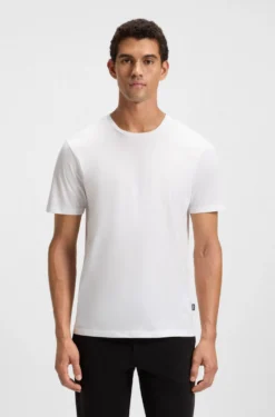 Slim-fit T-shirt in mercerised cotton
