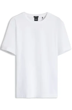 Slim-fit T-shirt in mercerised cotton