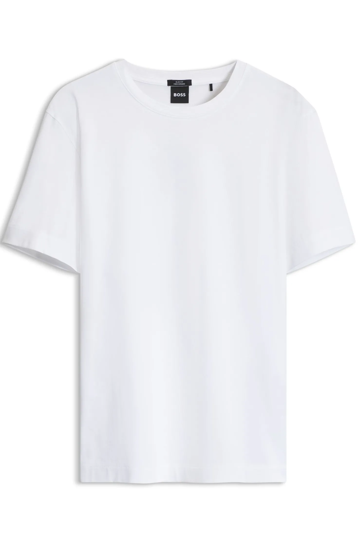 Slim-fit T-shirt in mercerised cotton