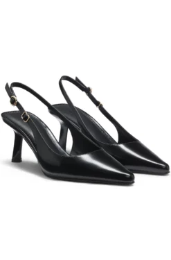 Slingback pumps in brush-off leather